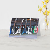 ハリウッドギター カード (黄色い花)