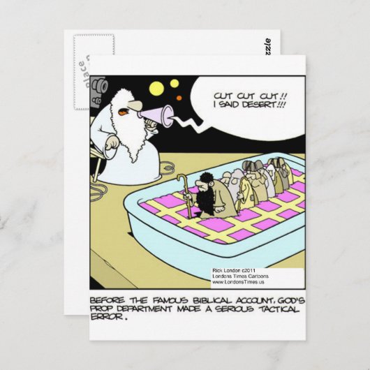 ハリウッドギフトおもしろいのモーセTeeマグカードなど ポストカード (正面/裏面)