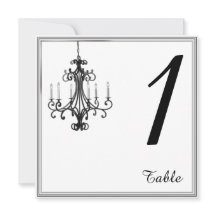 ハリウッドグラマー結婚シャンデリアのテーブル番号