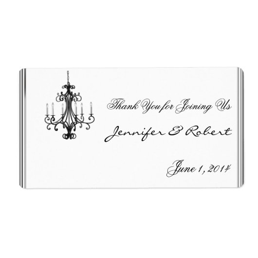 ハリウッドグラマーChandelierウォーターボトルラベル ラベル (正面)