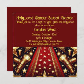 ハリウッドグラマーSweet sixteen 招待状 (正面/裏面)