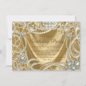 ハリウッドグラムパールバースデーパーティー 招待状 (裏面)