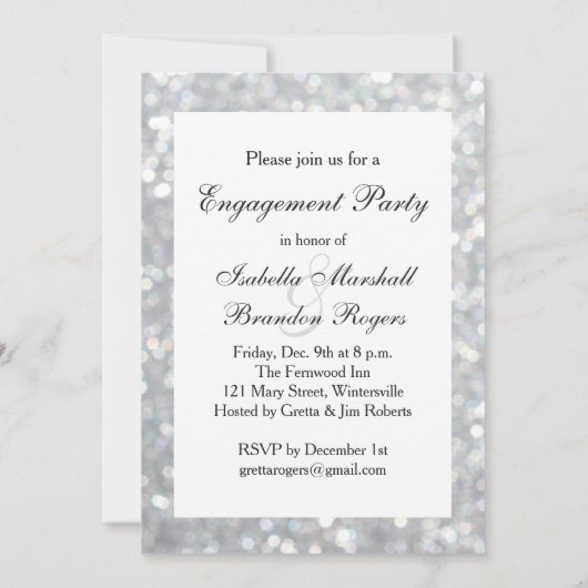 ハリウッドグラム婚約招待状 招待状 (裏面)