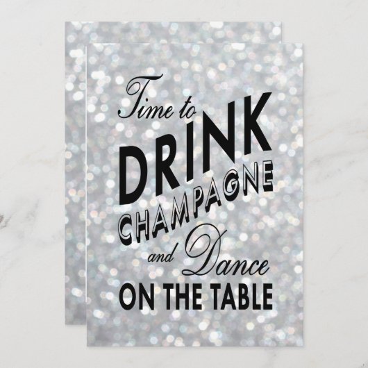 ハリウッドグラム婚約招待状 招待状 (正面/裏面)