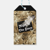 ハリウッドスターのスチームパンク金ゴールドブラック ギフトタグ (裏面)