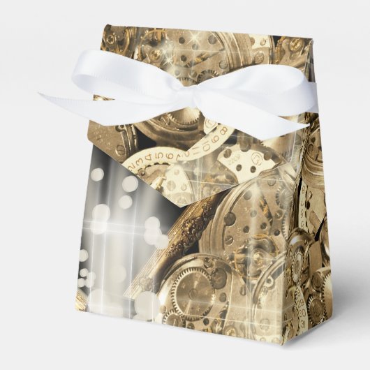 ハリウッドスターのスチームパンク金ゴールドブラック フェイバーボックス (正面サイド)