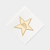 ハリウッドスターカスタム金ゴールドフォイル紙ナプキン 箔ナプキン (右)