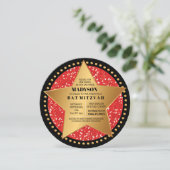 ハリウッドスターレッドバーバルミツワー招待状 招待状 (スタンド正面)