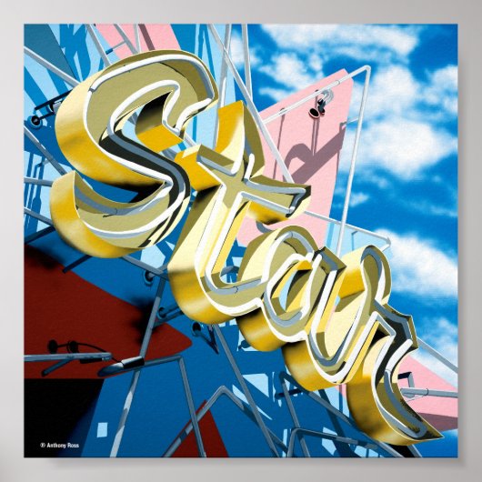 ハリウッドスターレーンズオンヒストリックルート66ポスター ポスター (正面)