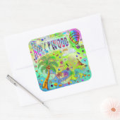 ハリウッドタイムレスメロディーステッカー スクエアシール (封筒)