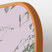 ハリウッドトイレデジュエピンクグリーン ピックルボールラケット (左詳細)