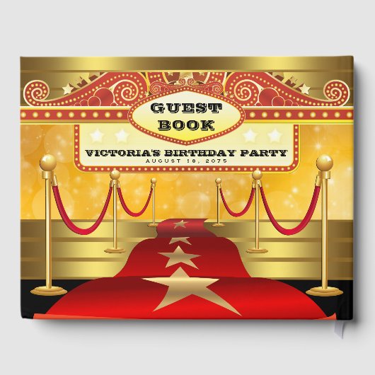 ハリウッドバースデーパーティーゲストブック ゲストブック (裏面)