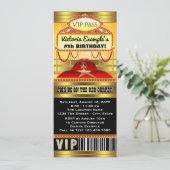 ハリウッドバースデーパーティーチケット招待状 招待状 (スタンド正面)