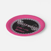 ハリウッドバースデーパーティープレート ペーパープレート (アングル)