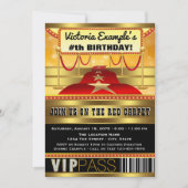 ハリウッドバースデーパーティ招待状 招待状 (正面)