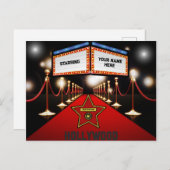 ハリウッドパーソナライズされたはがき ポストカード (正面/裏面)