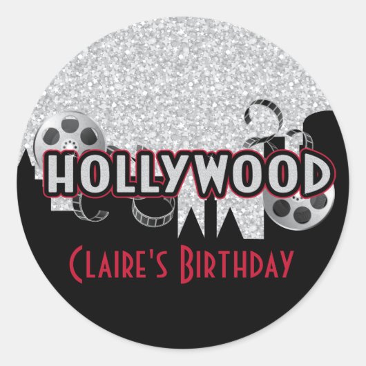 ハリウッドパーティーシール ラウンドシール (正面)