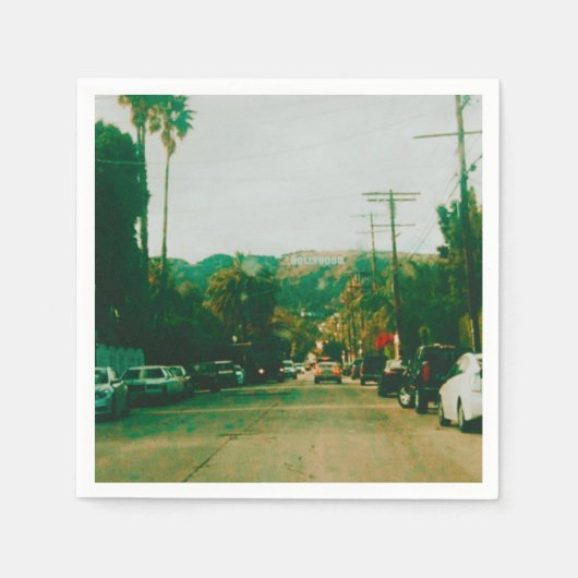 ハリウッドヒルズ スタンダードカクテルナプキン (正面)