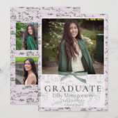 ハリウッドヒルズ トワレット コケット 卒業発表 招待状 (正面/裏面)