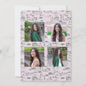 ハリウッドヒルズ トワレ コケッタ 卒業発表 招待状 (裏面)