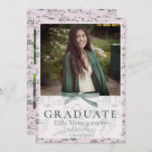 ハリウッドヒルズ トワレ コケッタ 卒業発表 招待状 (正面/裏面)