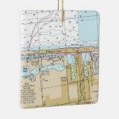 ハリウッドビーチフロリダチャート セラミックオーナメント (右)