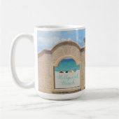 ハリウッドビーチフロリダブロードウォークオーシャンビュー コーヒーマグカップ (左)