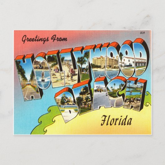 ハリウッドビーチフロリダ ポストカード (正面)