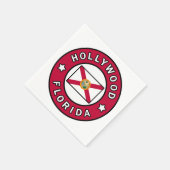 ハリウッドフロリダ スタンダードカクテルナプキン (角)