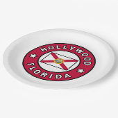 ハリウッドフロリダ ペーパープレート (アングル)