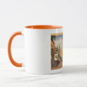 ハリウッドブルバード、ハリウッド、カリフォルニアヴィンテージ マグカップ (左)