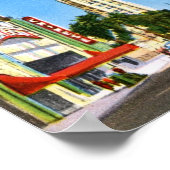 ハリウッドブルバード、ロサンゼルスヴィンテージ ポスター (角)