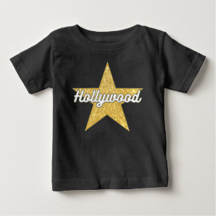 ハリウッドブーレバードスクリプトアンドスターベビーTシャツ ベビーTシャツ