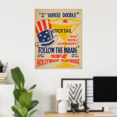 ハリウッドプレイハウスヴィンテージポスター ポスター (ホームオフィス)