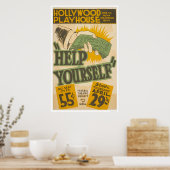 ハリウッドプレイハウス1937 WPA ポスター (キッチン)