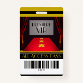 ハリウッドプレミアVIPバースデーパーティーの招待 バッジ (正面)