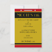 ハリウッドプレミアVIPバースデーパーティー 招待状 (裏面)