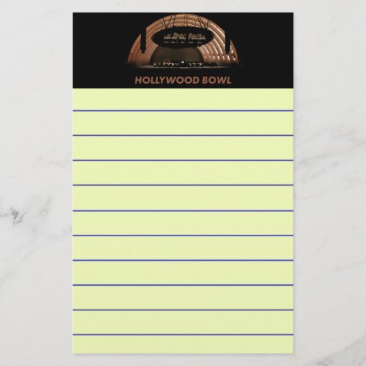 ハリウッドボウル 便箋 (正面)