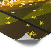 ハリウッドライトヴィンテージ旅行ポスター ポスター (角)