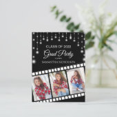 ハリウッドリール3フォトブラックシルバー卒業 ポストカード (スタンド正面)