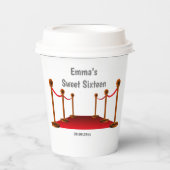 ハリウッドレッドカーペットスイート16パーソナライズされた  紙コップ (正面)