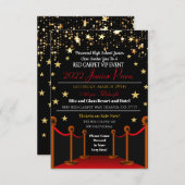 ハリウッドレッドカーペットダンス招待状 招待状 (正面/裏面)