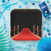 ハリウッドレッドカーペットパーティープレート ペーパープレート (パーティー)