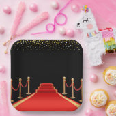 ハリウッドレッドカーペットパーティープレート ペーパープレート (パーティー)