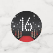 ハリウッドレッドカーペット誕生日 コンフェッティ (スモール正面)