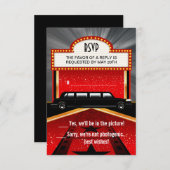 ハリウッドレッドカーペットRSVP 出欠カード (正面/裏面)