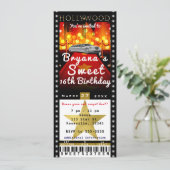 ハリウッドレッドカーペットVIPパーティーチケット招待状 招待状 (スタンド正面)