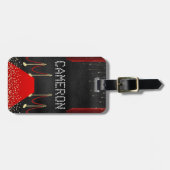 ハリウッドレッドカーペットVIP名前をカスタムする ラゲッジタグ (正面横)