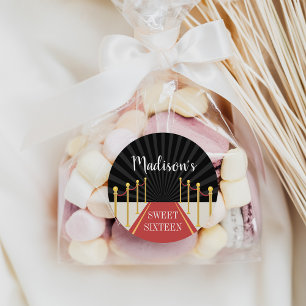 ハリウッドレッドカーペパーソナライズされたット ラウンドシール