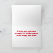 ハリウッドロサンゼルスカードからのシーズンの挨拶 サンキューカード (内部)